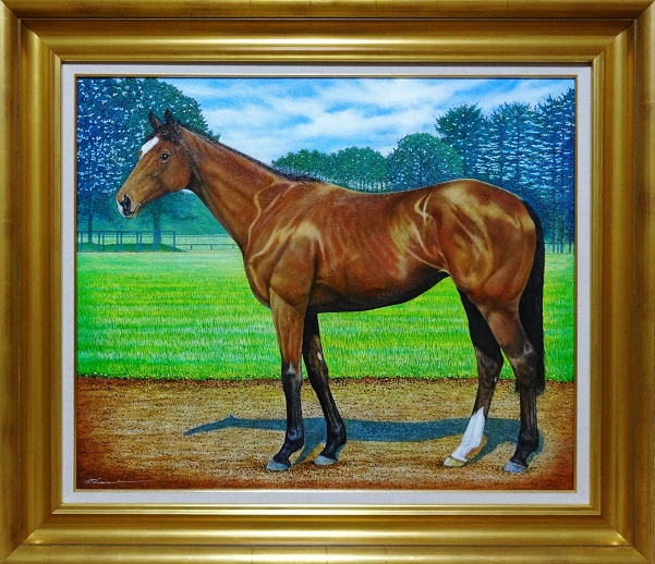馬の肖像画ジェンティルドンナ　画像